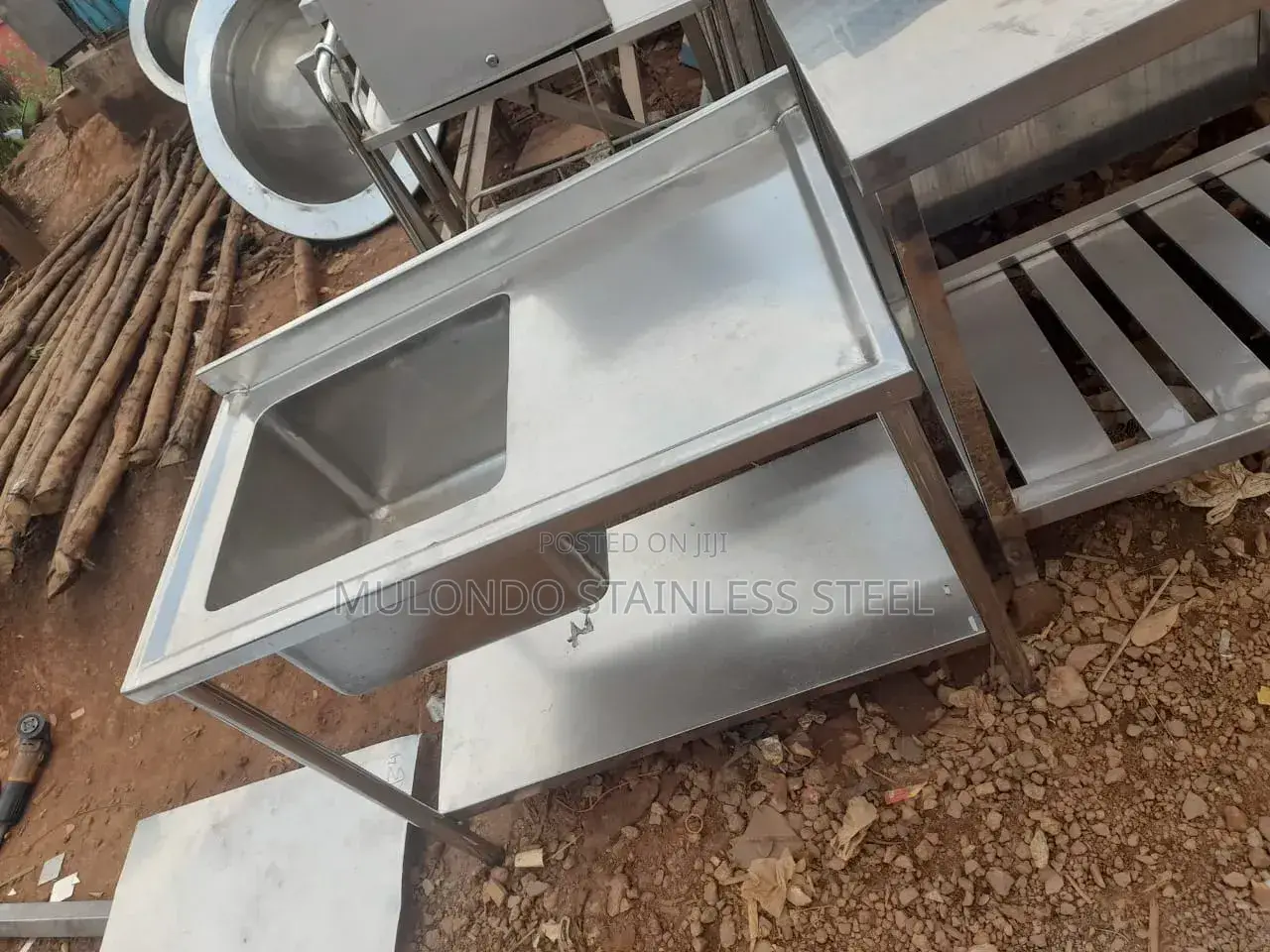 Commercial Stainless Steel Sink Single Bowl