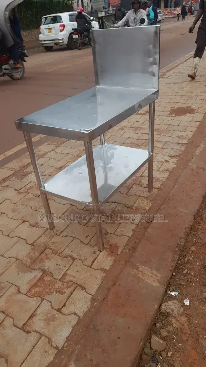 Stainless Steel Wall Table Double