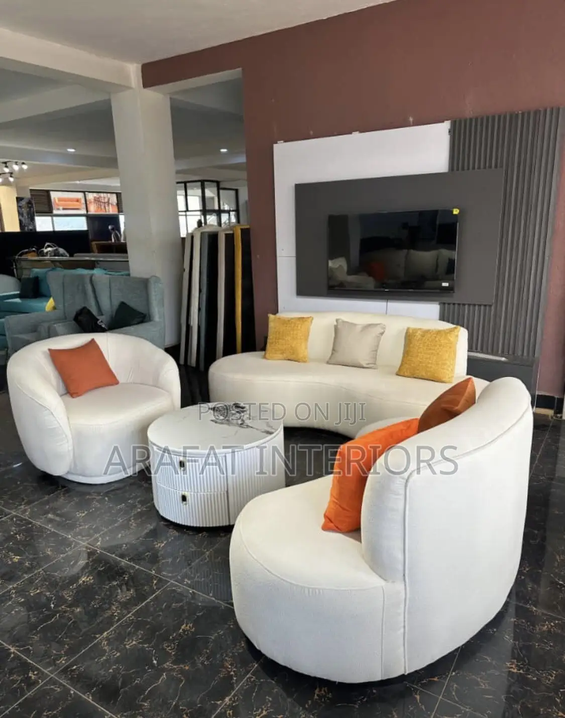 6 Seater Curve Lounge Set