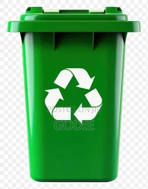 120l Commercial-grade, Green Outdoor Trash Can Designed For Food Waste