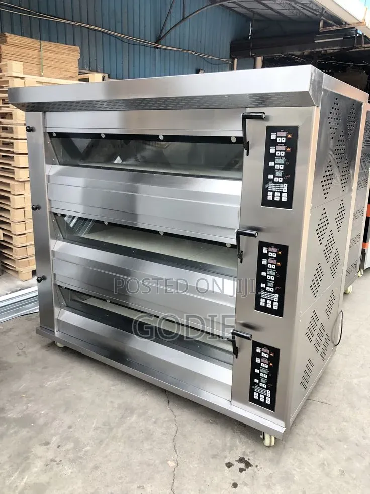 Commercial Baking Gas Oven With 3 Deck and 6 Trays