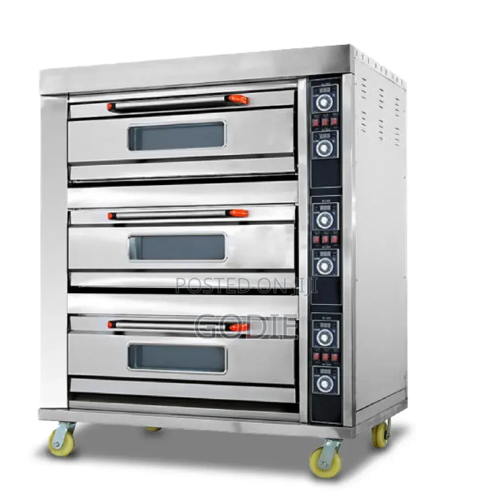 Commercial Baking Gas Oven With 3 Deck and 6 Trays