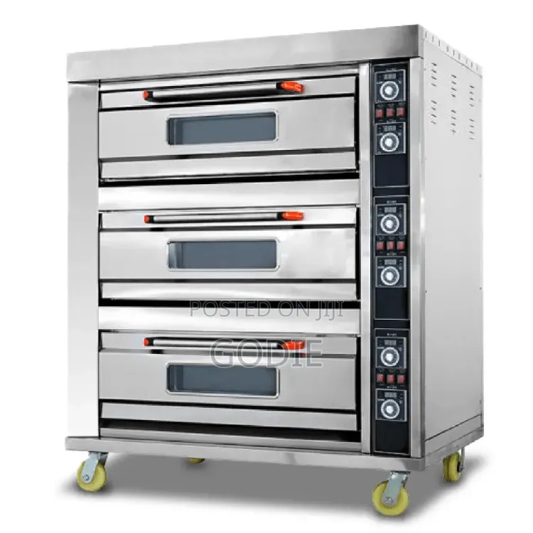 Commercial Baking Gas Oven With 3 Deck and 6 Trays