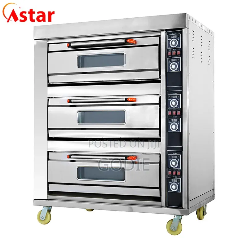 Commercial Electric Baking Oven 3 Decks 6 Trays
