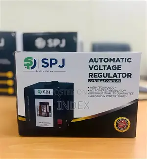 SPJ Automatic Voltage Regulator 2000w - Black(2 Yrs Wrty)