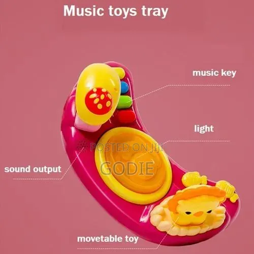 Baby Multifunctional Musical Walker-pink