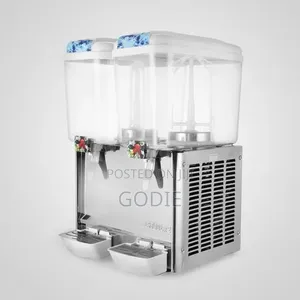 Commercial Cold Beverage Juice Double Dispenser .