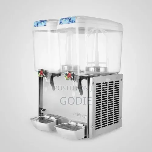 Commercial Cold Beverage Juice Double Dispenser .