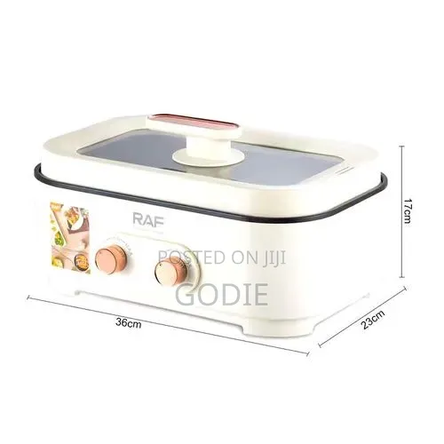 Raf 6l Multifunctional Electric Hot Pot Cooker Steamer - Cream