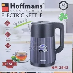 Hoffmans Stainless Steel 2.5l Water Electric Kettle Automatic Large