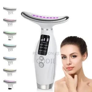 7-Colour Led Light Therapy Facial Neck Massager - Anti-Aging, Skin