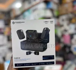 Powerology Pure Q1 Ai Noise-Cancelling Microphone System.