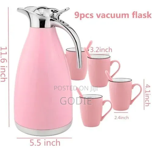 2.1quart Vacuum Flask 12oz Ceramic Mug
