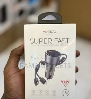 Yesido Y58 60w Super Fast Car Charger,