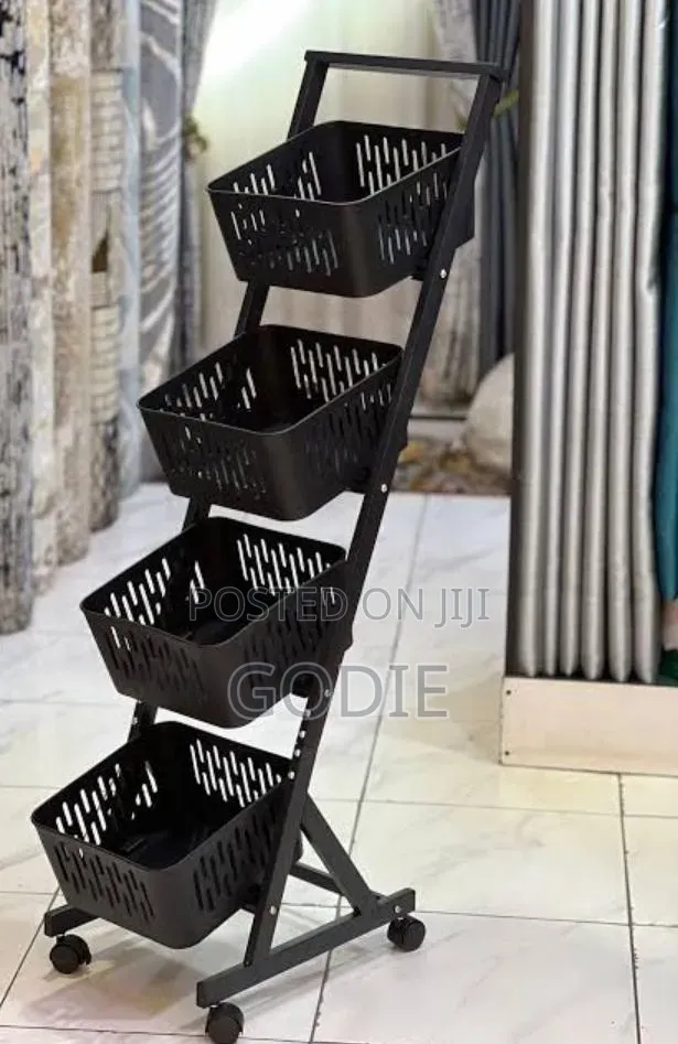 4-tier Rolling Fruit And Vegetable Storage Rack
