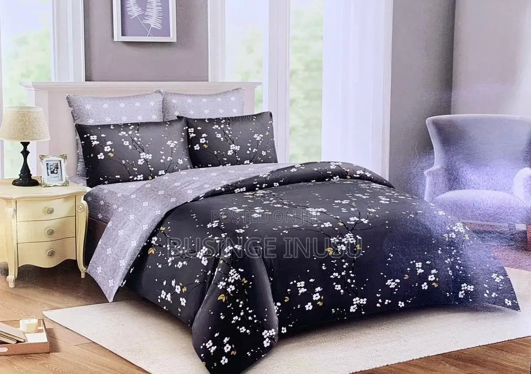 Brand New 4pc Duvet (5*6). - 2 Pillowcases - ⁠1 Bedsheet - ⁠1 Duvet