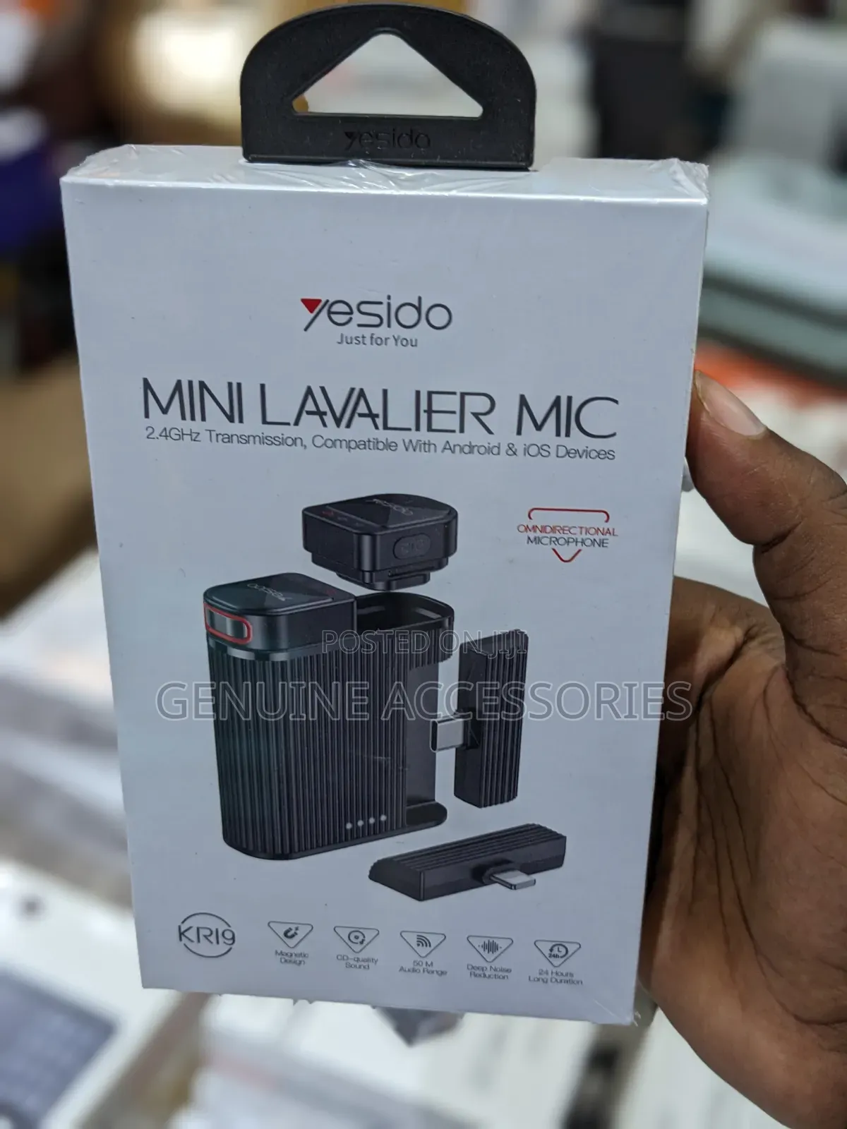 Yesido Kr19 2in1 Wireless Lavalier Microphones