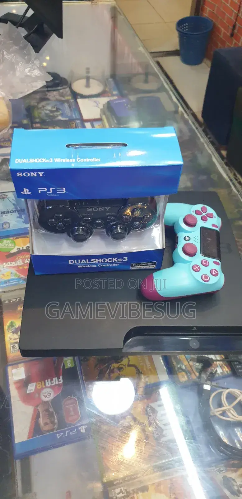 Ps3 Super Slim Set: 108 Games + 2 Wireless Controllers - Like New