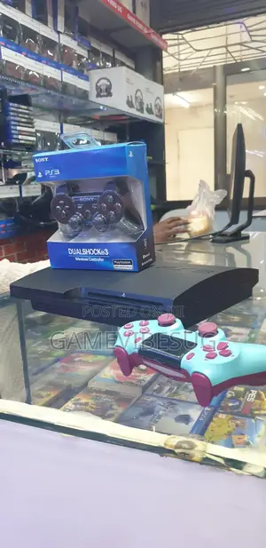 Sony Ps3 Slim 160gb - 150 Games 2 Dualshock Controllers Bundle