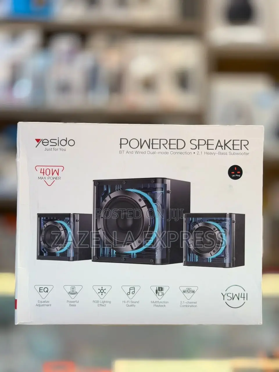 Yesido 2.1 Channel Computer Speakers With Subwoofer40w Powered Speaker