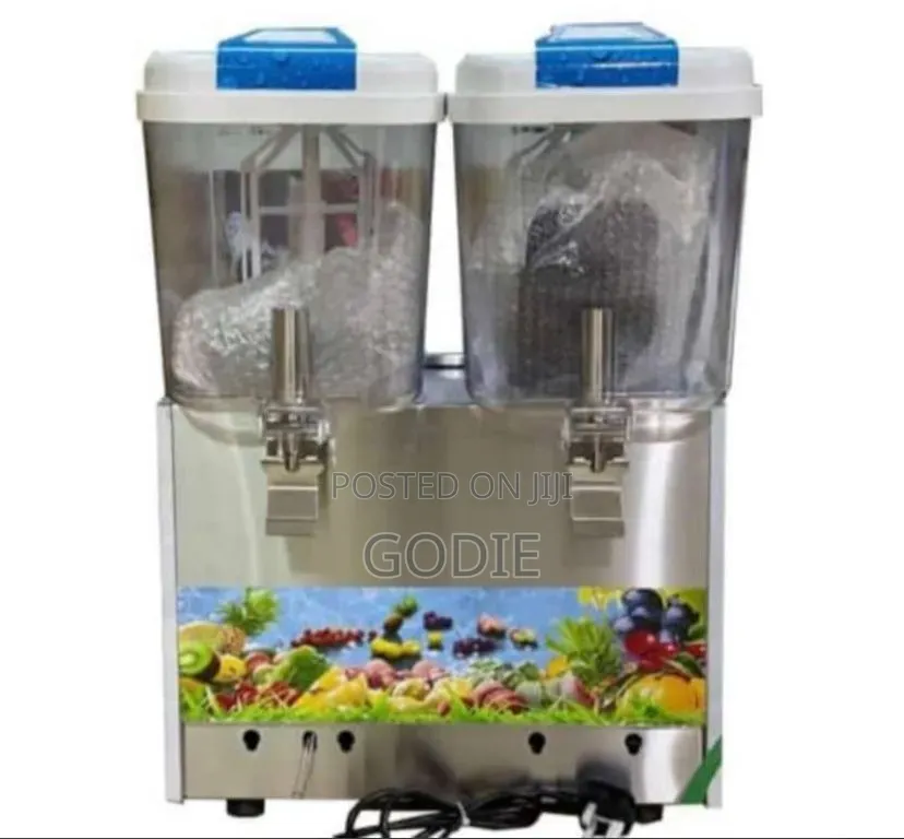 Commercial Juice Dispenser With a Double Tank Design.