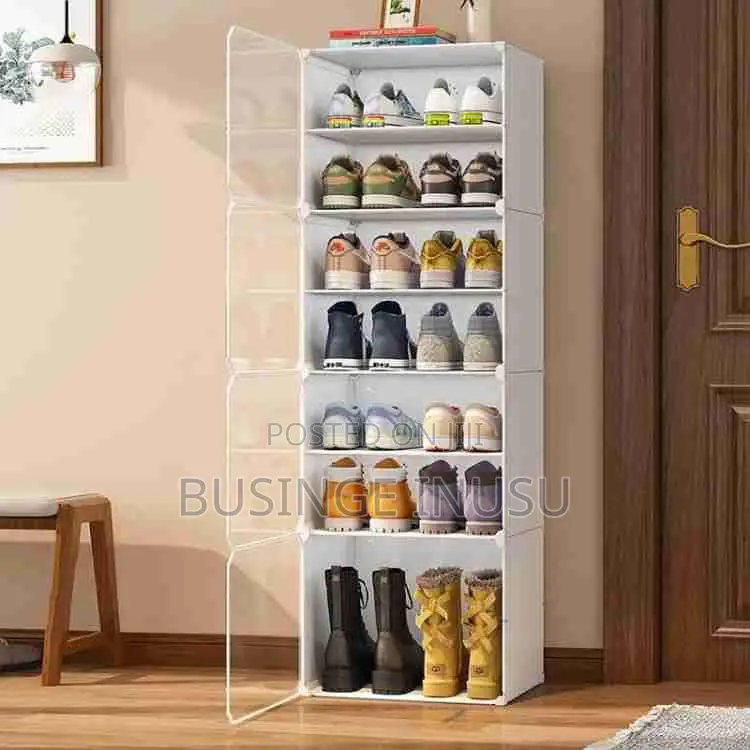 Brand New One Column Plastic Shoerack Capacity 16pairs Available