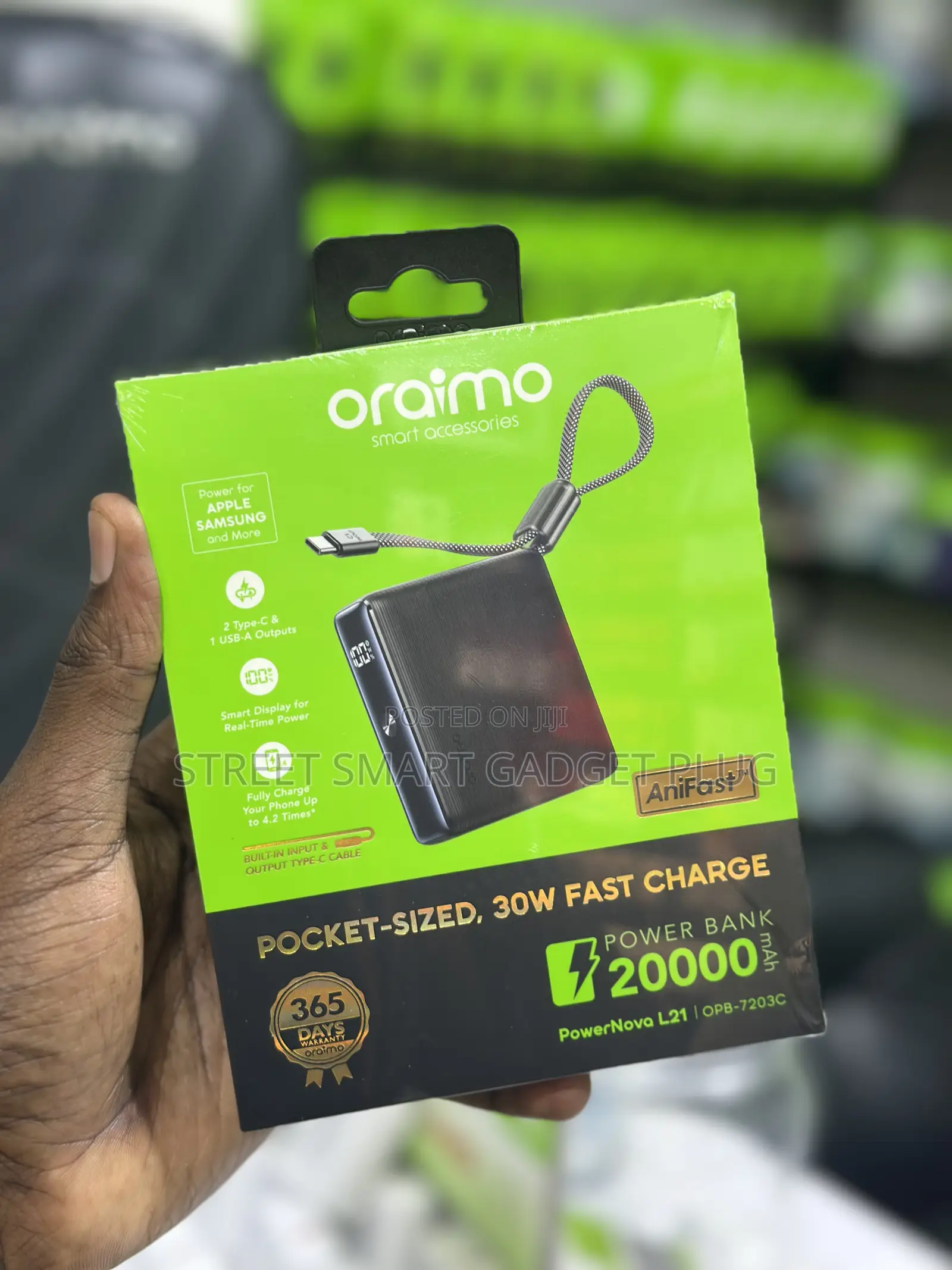 Oraimo Power Nova L21 Pocket-Sized 20,000mah Power Bank