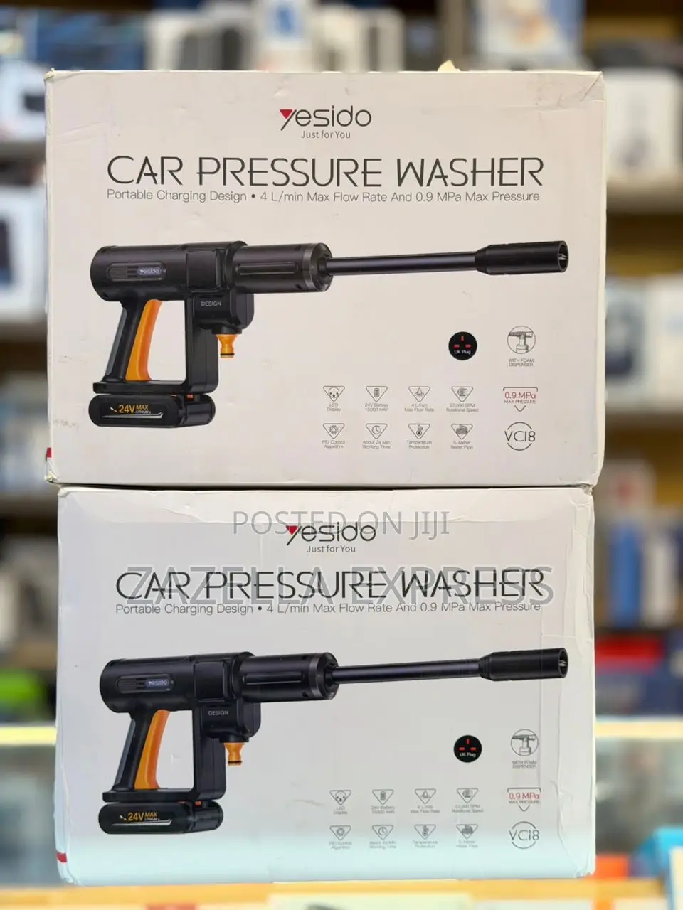 Yesido Vc18 Portable Car Pressure Washer Cordless Power Washer