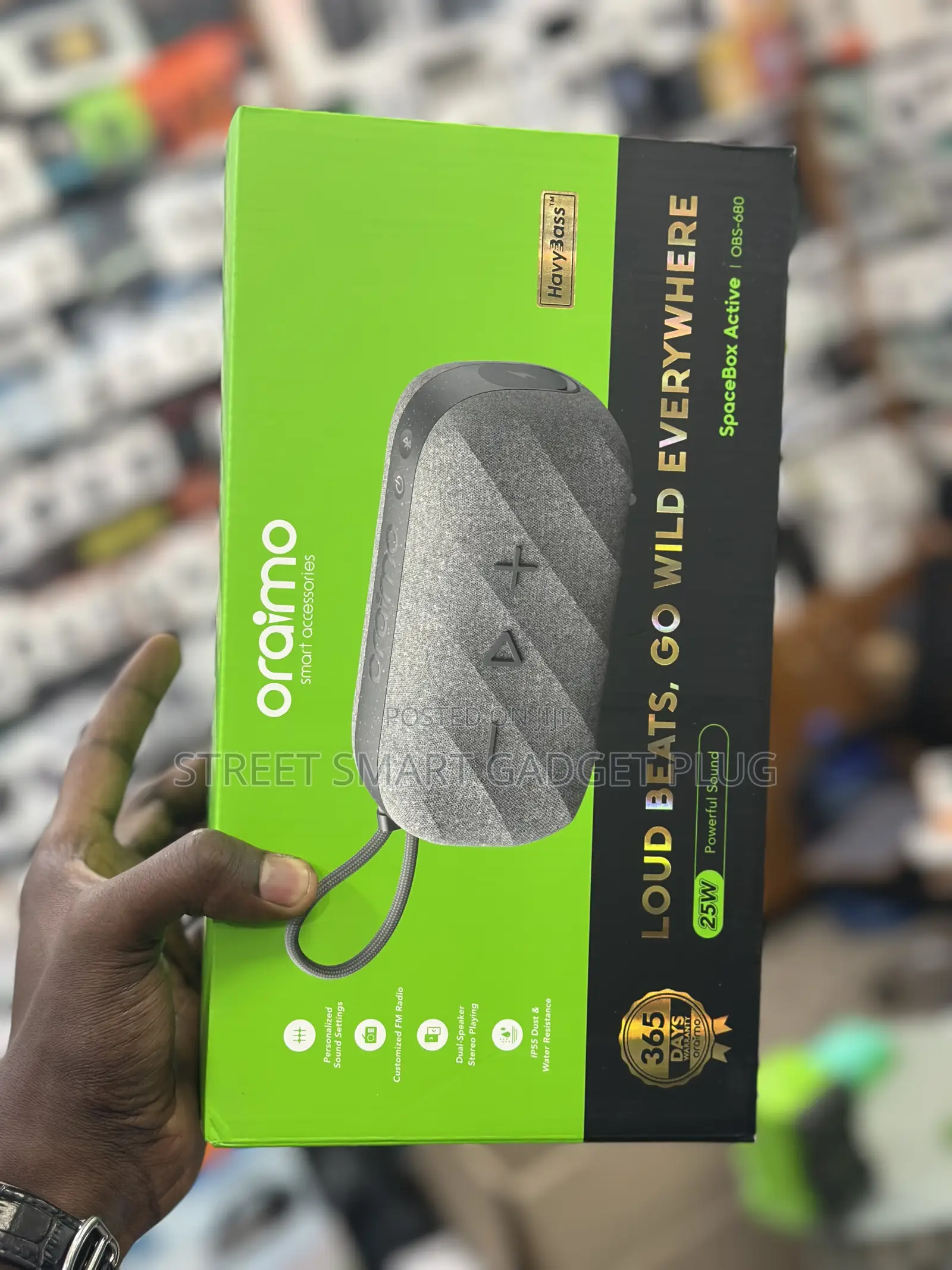 Oraimo Space Box Active Fm Radio Bluetooth Speaker