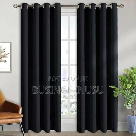 3pc Curtains * 2 Curtains and 1 Net 1.5m Each Curtain and 3m Net