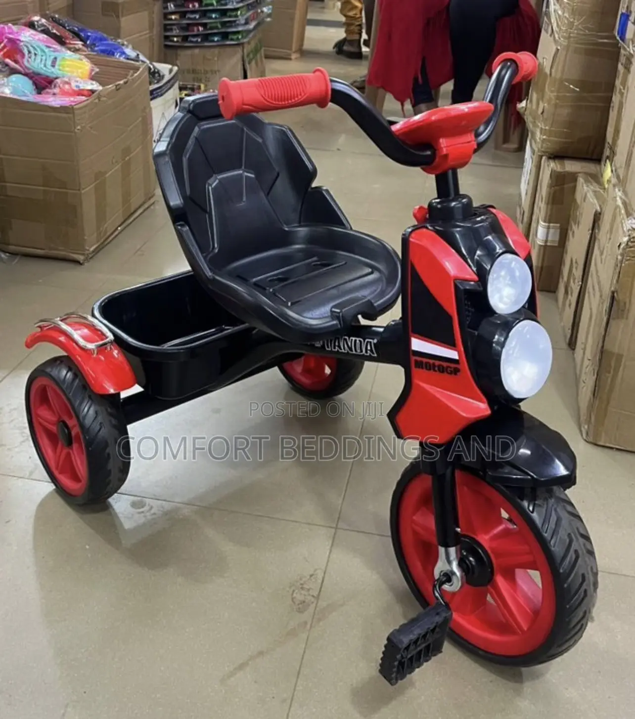 Double Torch Tricycle Red 1-4 Years