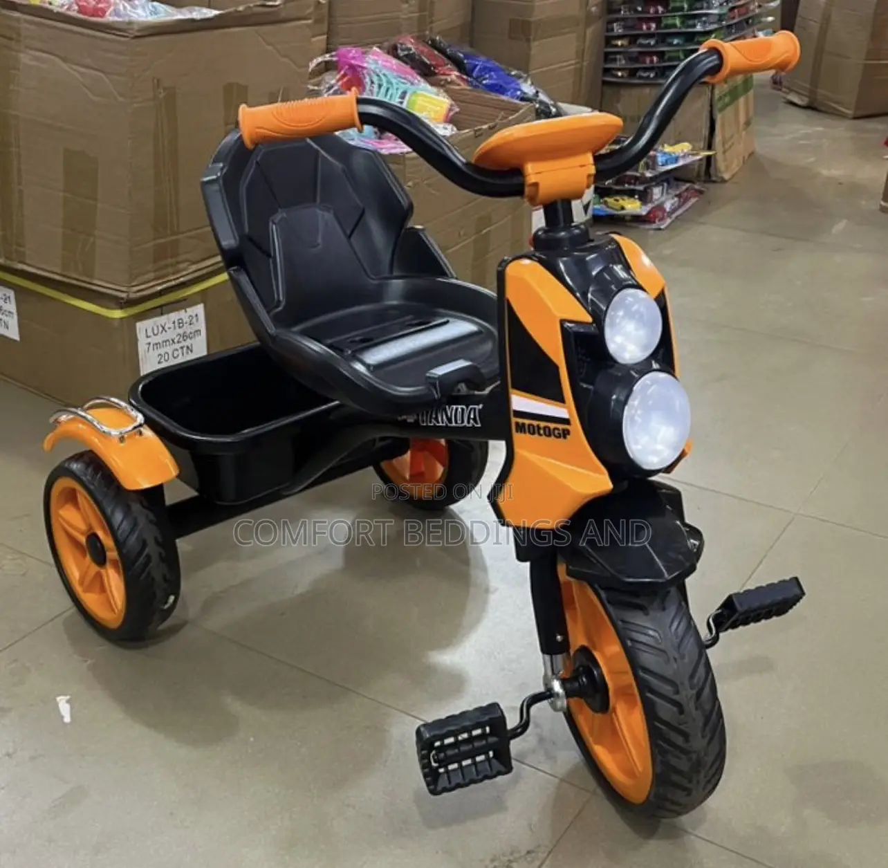 Double Torch Tricycle Orange 1-4 Years