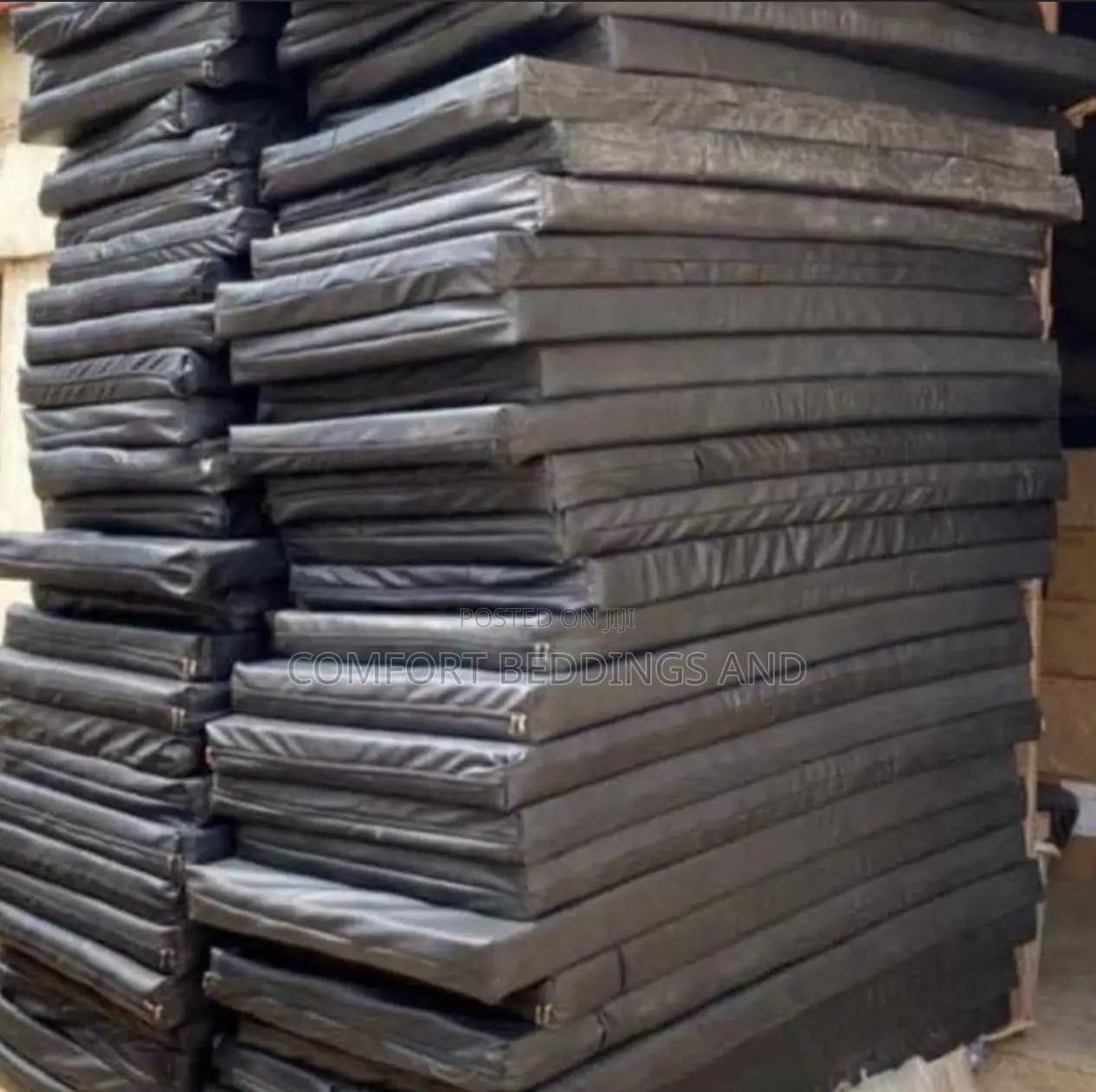 3*6 Leather Mattress Cover Black