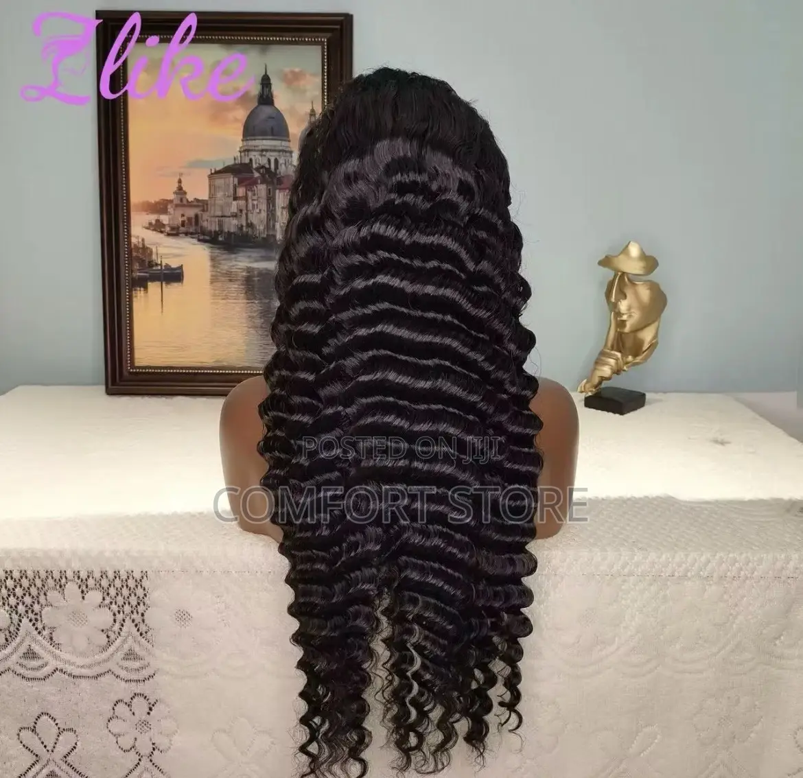 13*4 Deep Wave 32 Inch Human Hair Full Lace Closure