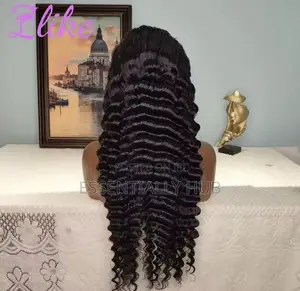 13*4 Deep Wave 32 Inch Human Hair Full Lace Closure