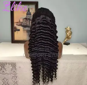 13*4 Deep Wave 32 Inch Human Hair Full Lace Closure