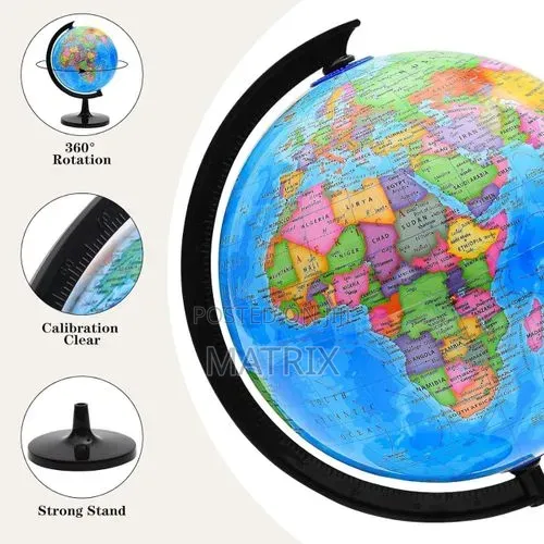 Geographic World Globe,Kids Educational Globes With Stand,
