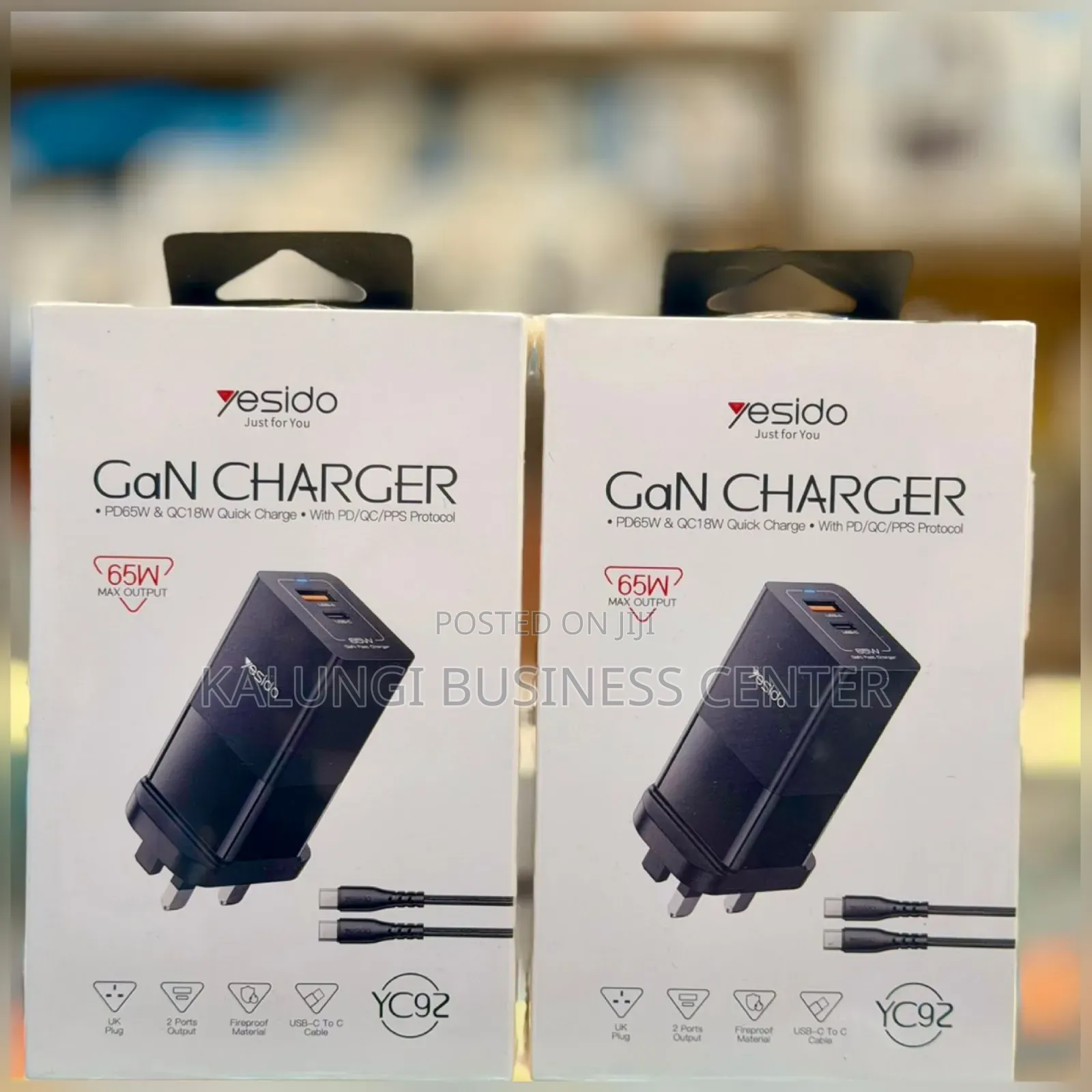 Fast Charger 65w Yesido Gan Fast Charger