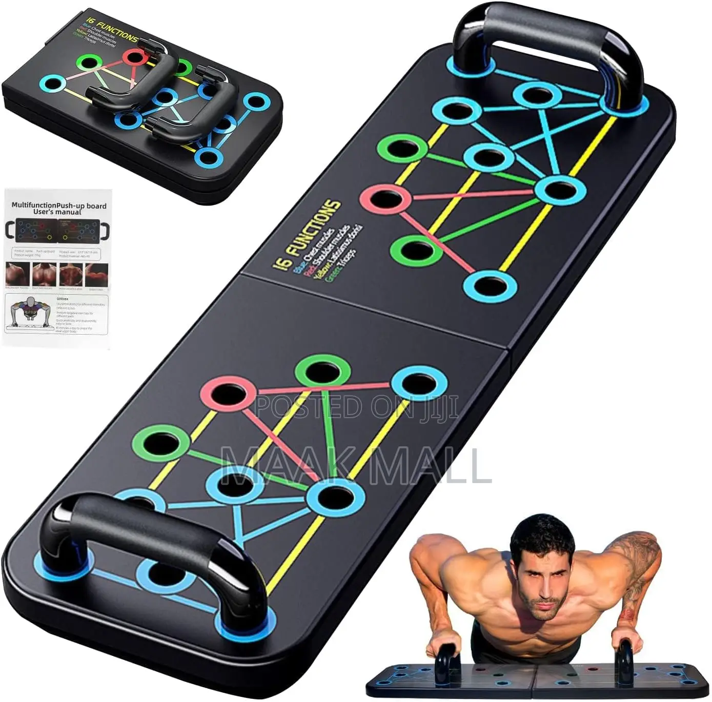 Folding Push Up Board Support Muscle Exercise Fitness Equipment
