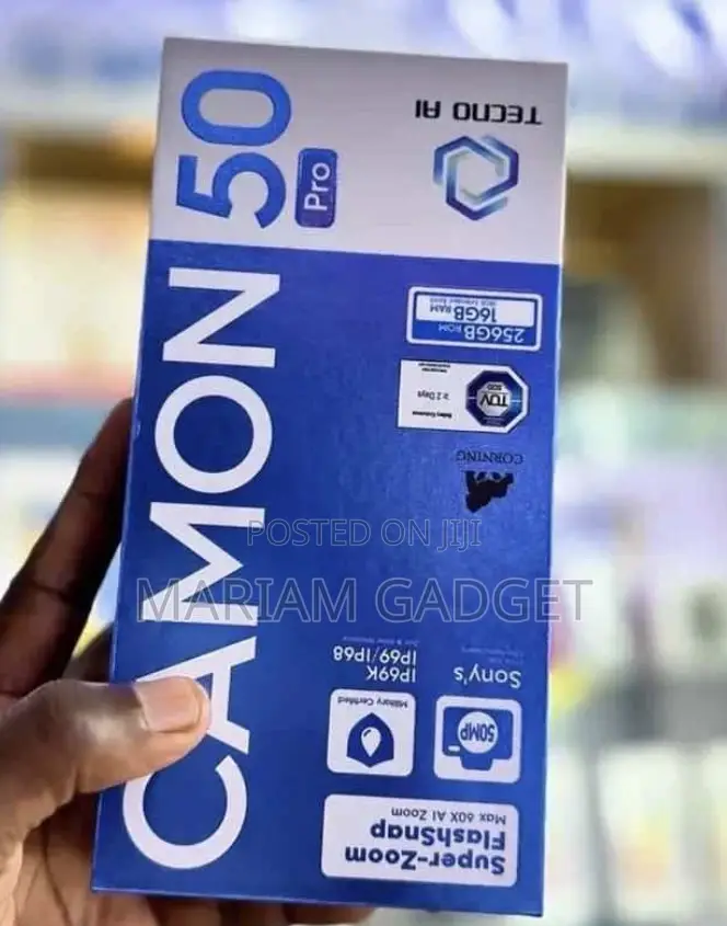New Tecno Camon 50 Pro 256 GB Black
