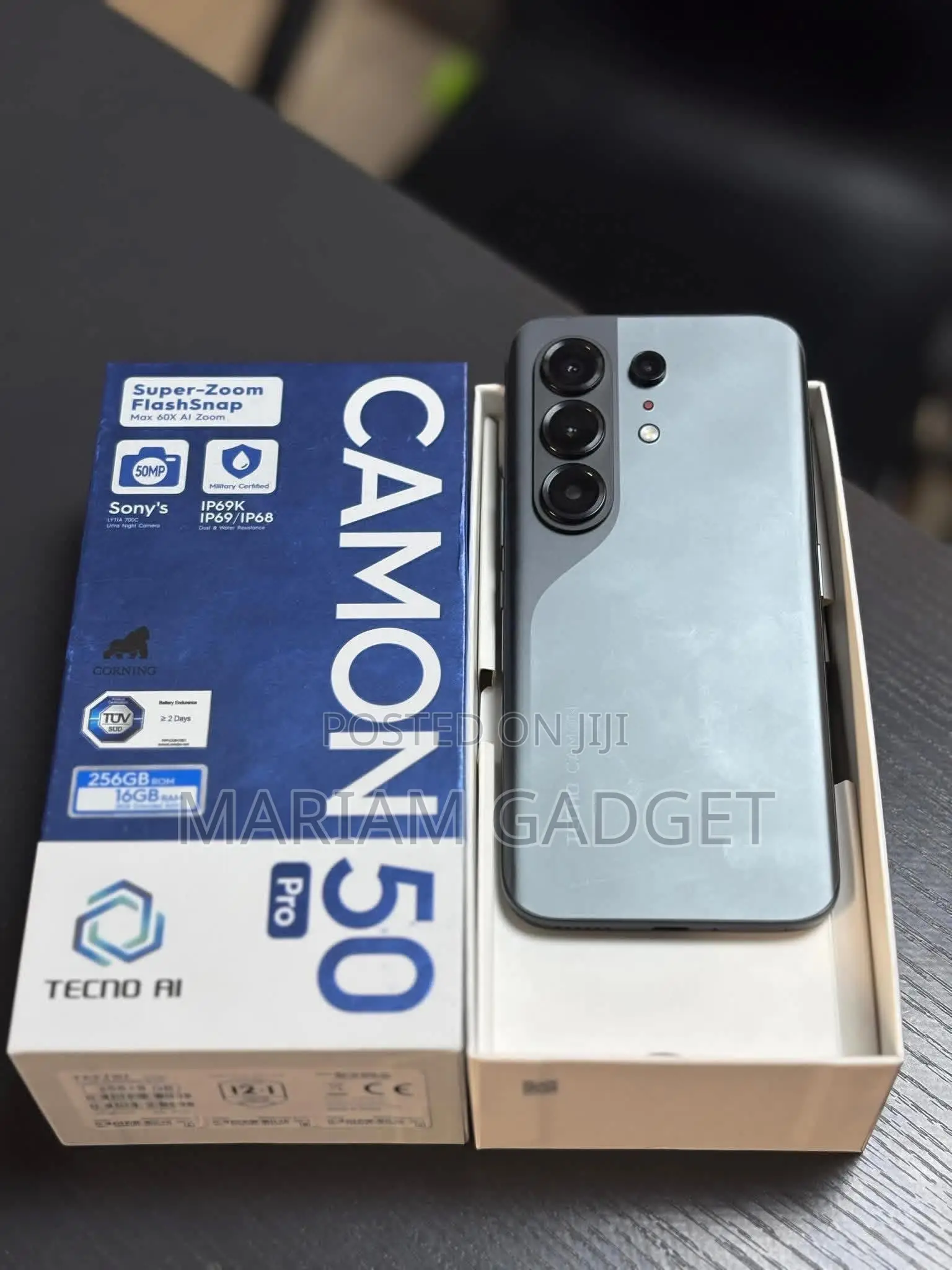 New Tecno Camon 50 Pro 256 GB Black