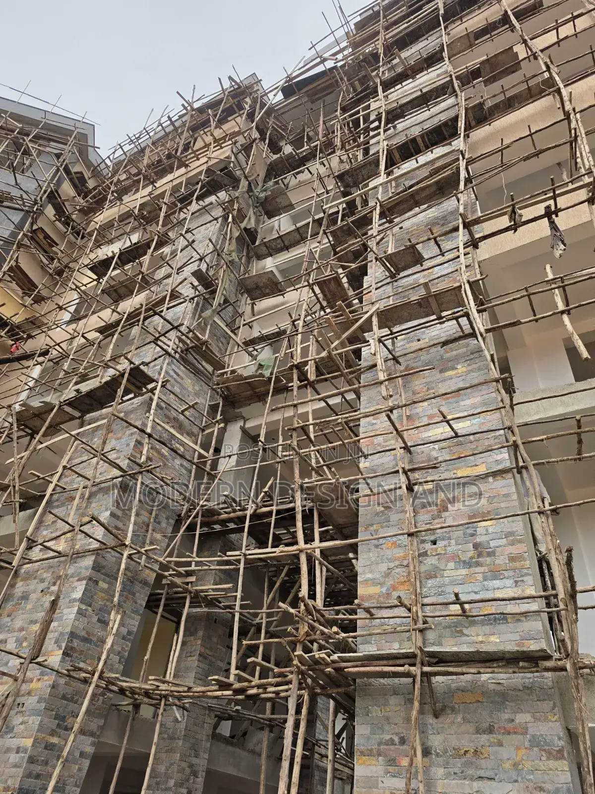 Slates Stones on Pillar Fixing