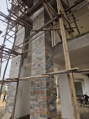 Slates Stones on Pillar Fixing