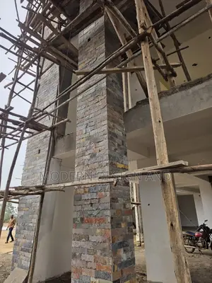 Slates Stones on Pillar Fixing