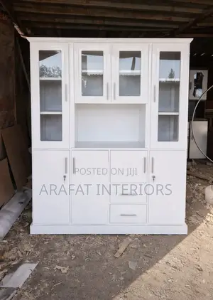 Elegant White Display Cabinet