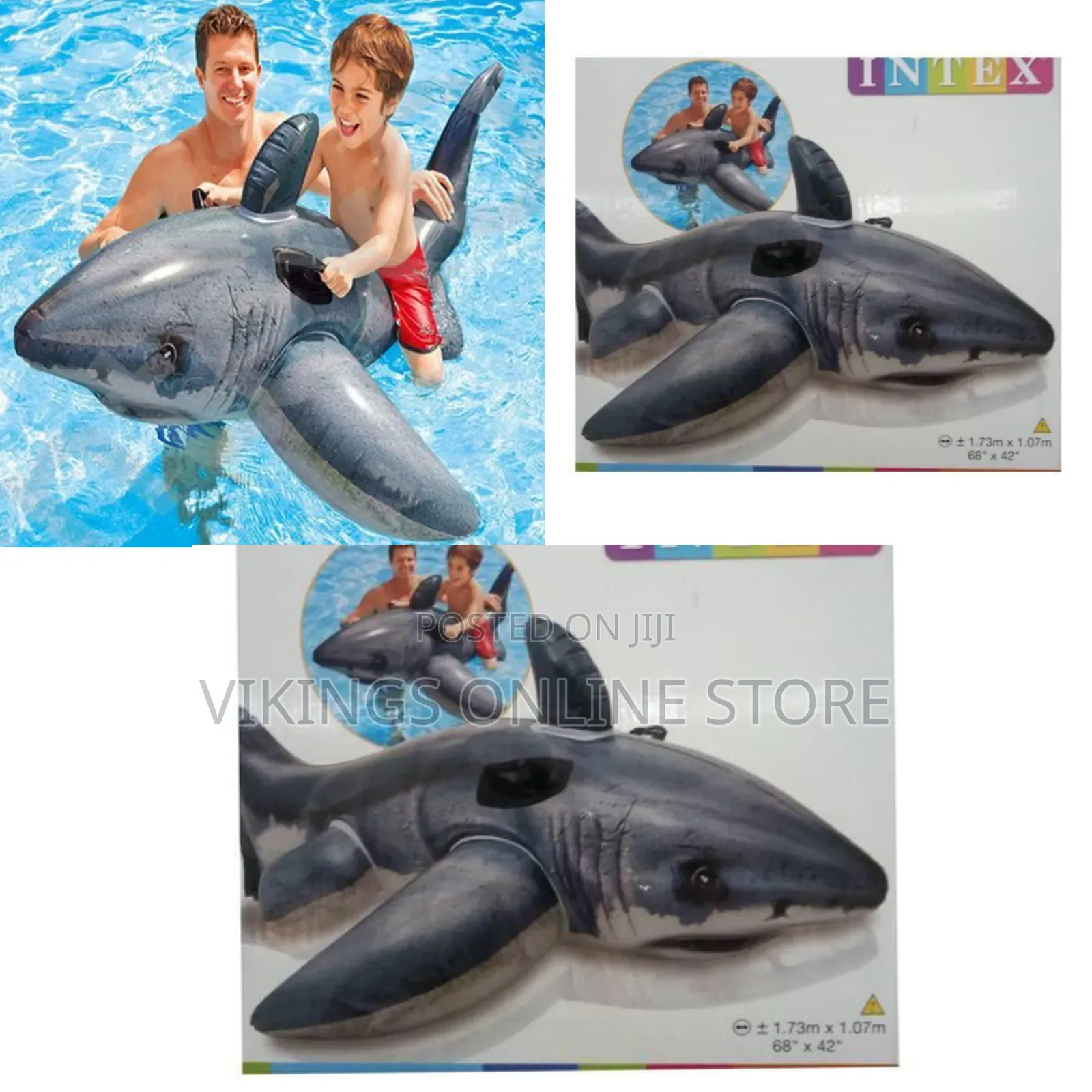 Intex Great White Shark Ride-on Inflatable Pool Float