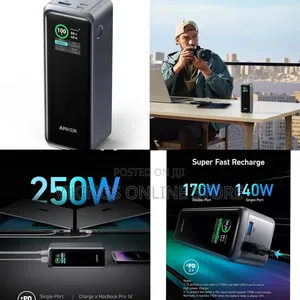 Anker Prime Power Bank, 27,650mah 3-Port 250w Portable Charge