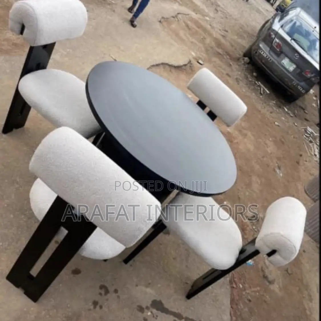 Sleek Black 4 Seater Dinning Table