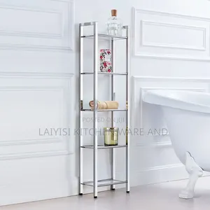 Glass Shelf Set of 5, Elegant Glass Shelves Living Room or Bathroom