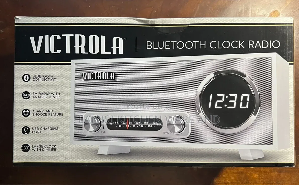 Bluetooth Digital Alarm Clock Loud Fm Radio Usb Charging